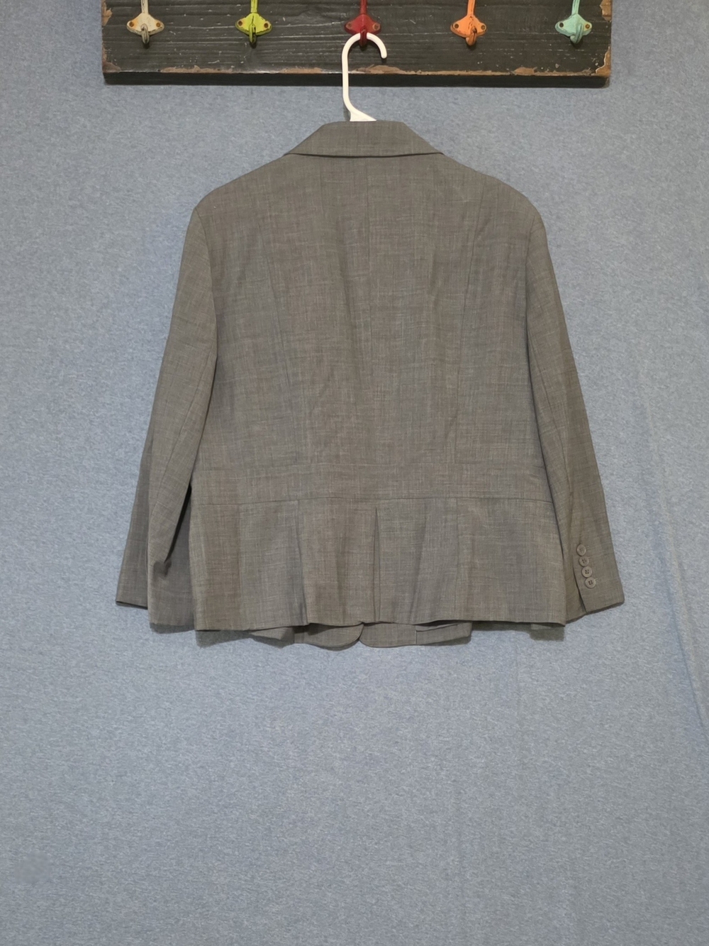 Talbots Women's Gray Wool-Blend Blazer Jacket - Picture 2 of 8